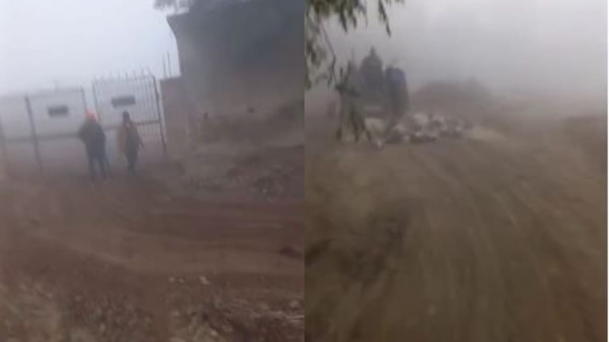 dead cattle tied to tractor and pulled video went viral in pilibhit