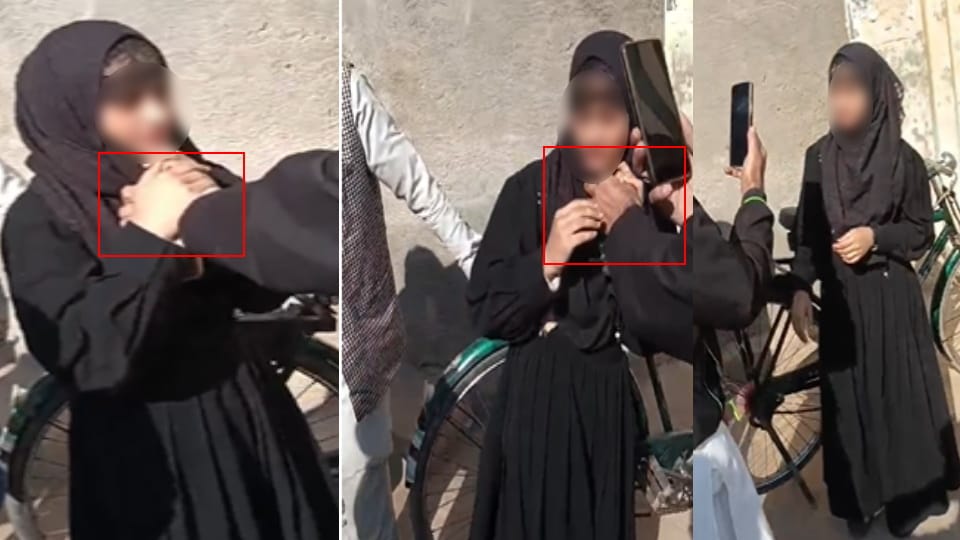 Burqa clad girls were beaten up in Deoband, a video was made and posted on social media