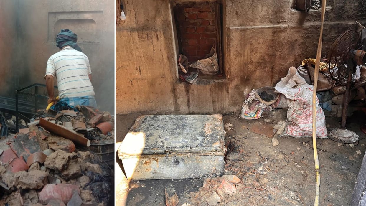 Household destroyed fire terrible accident wedding house loss of lakhs fire department not pick up phone