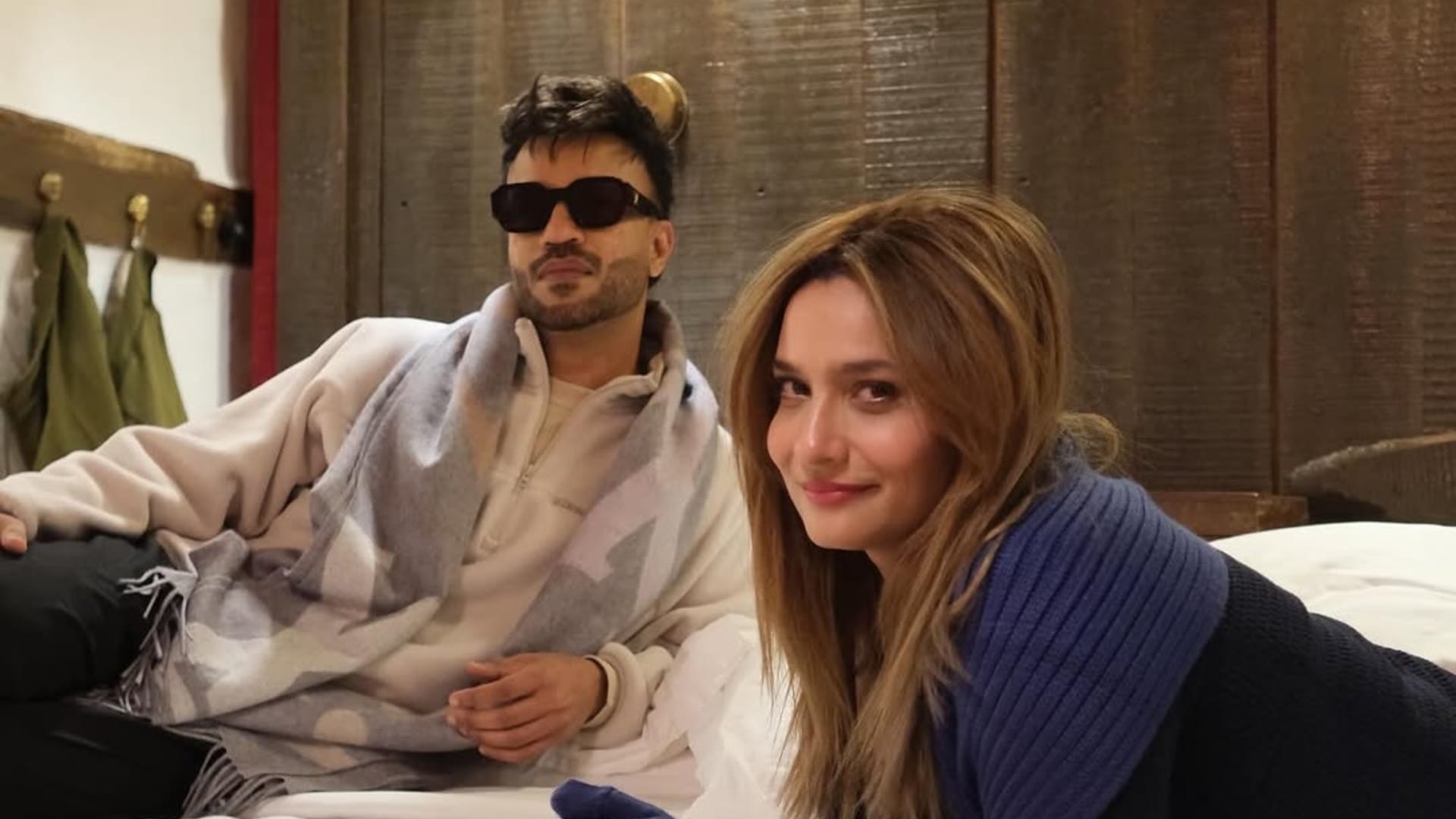 Ankita Lokhande Vicky Jain Get Cozy On 3rd Wedding Anniversary Romantic Photos Win Fans Hearts goes viral