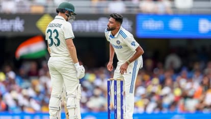 IND vs AUS 3rd Test: Labuschagne and Siraj face to face over changing stump bails, Watch video of the dispute