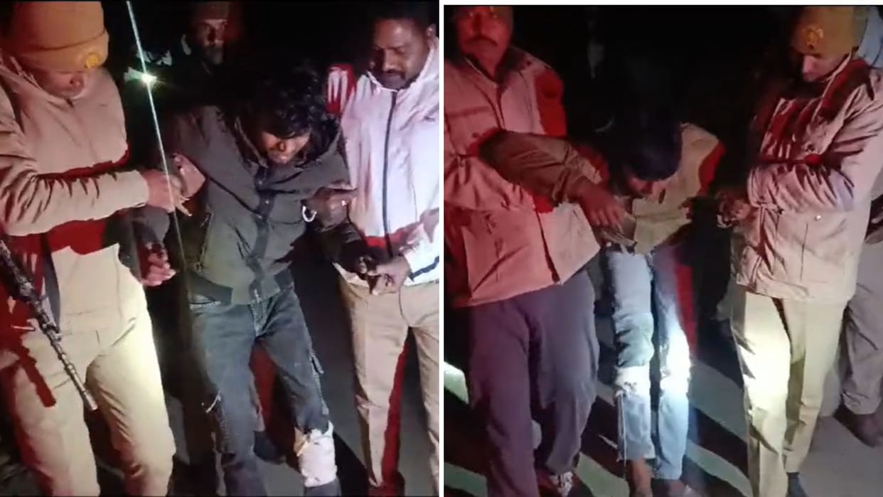 Encounter in Jaunpur Two miscreants arrested cartridges pistol cash recovered criminal history investigated