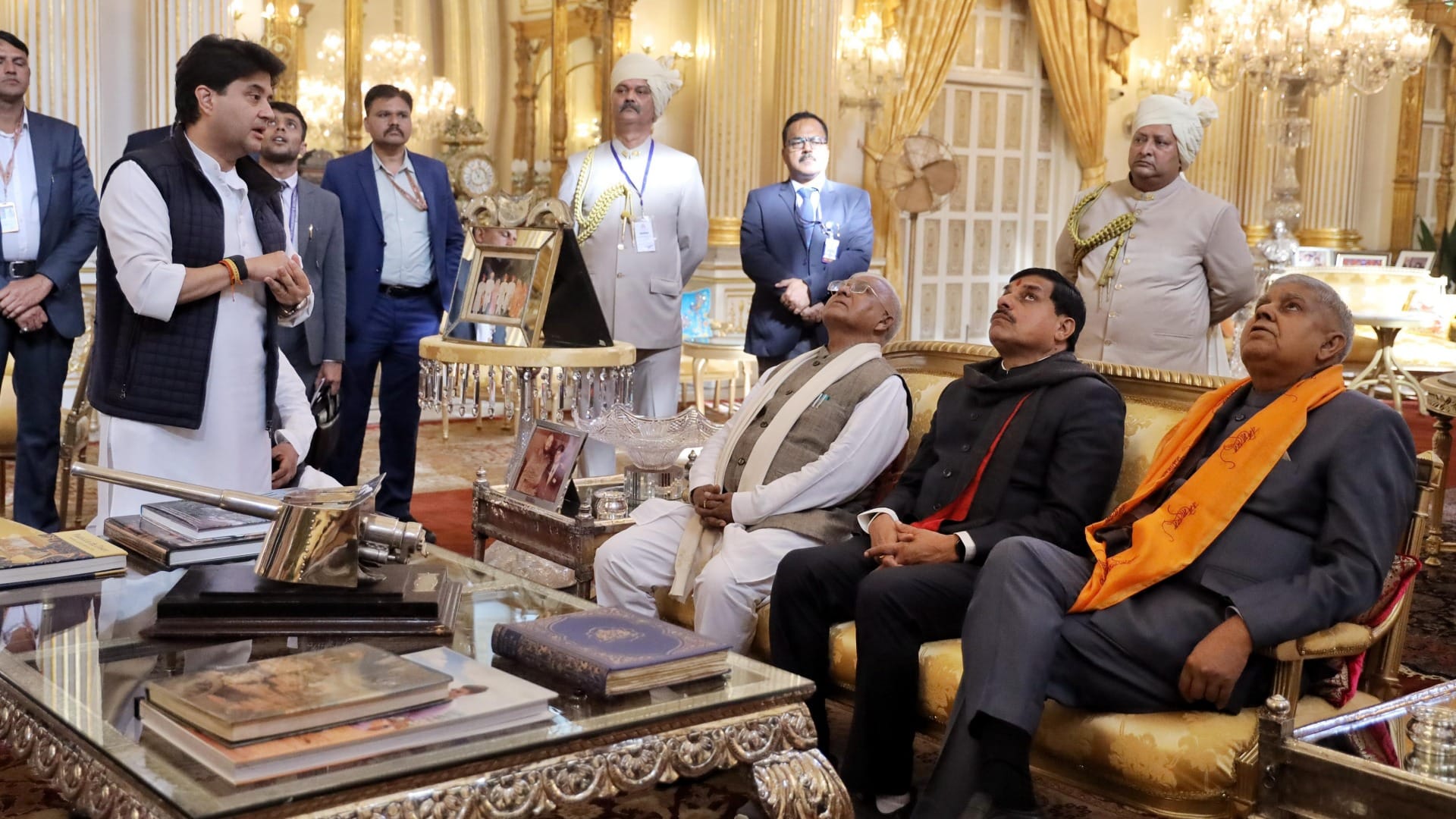 Vice President Jagdeep Dhankhar Gwalior Visit Scindia royal family JaiVilas Palace Know Schedule Full Details
