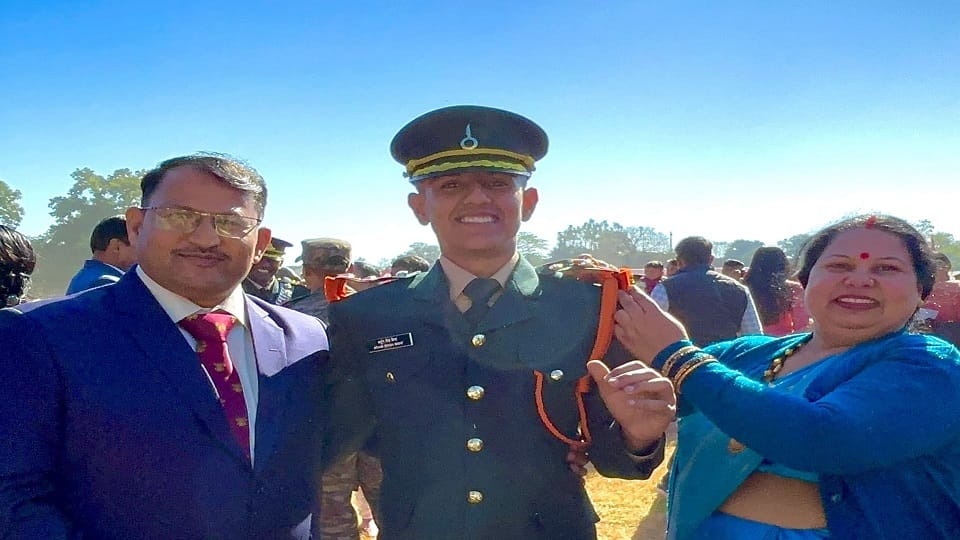 Arjun Singh Bisht becomes Lieutenant in Indian Army