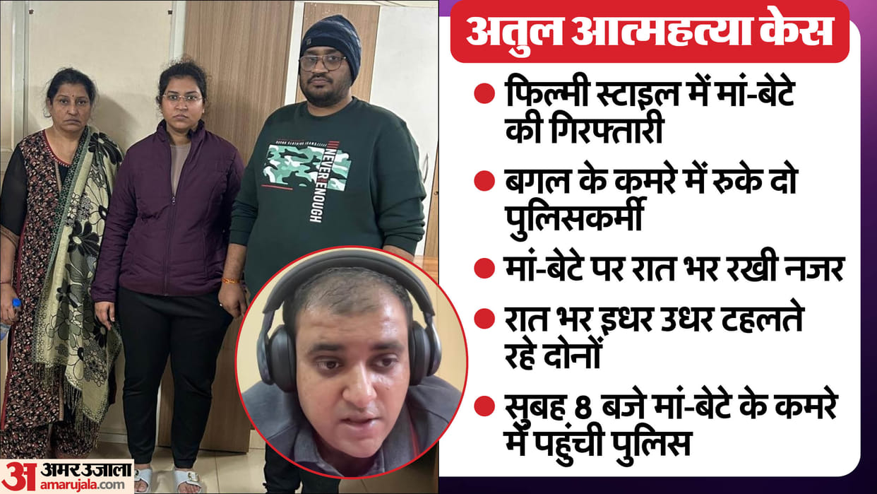 Atul Subhash Case Two policemen stayed in hotel room posing doctor and nurse kept an eye on mother and son