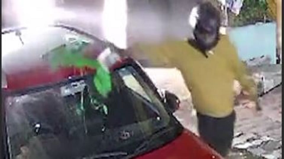 Black magic on cars: People panic after seeing lemon-chilli midnight act captured in CCTV