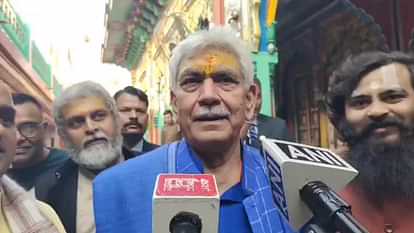 Lieutenant Governor Manoj Sinha offered prayer to Ramlala in Ayodhya.