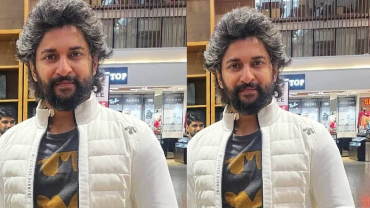 Nani supported in salt and pepper look for film HIT The Third Case his new pic viral from Kashmir Schedule set