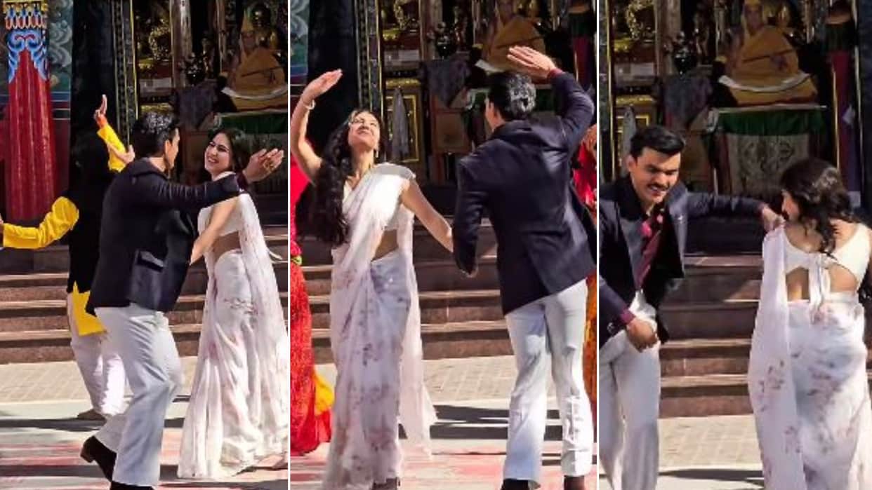 Sky Force Sara Ali Khan Veer Pahariya BTS video dancing to Garhwali song from Akshay Kumar film goes viral