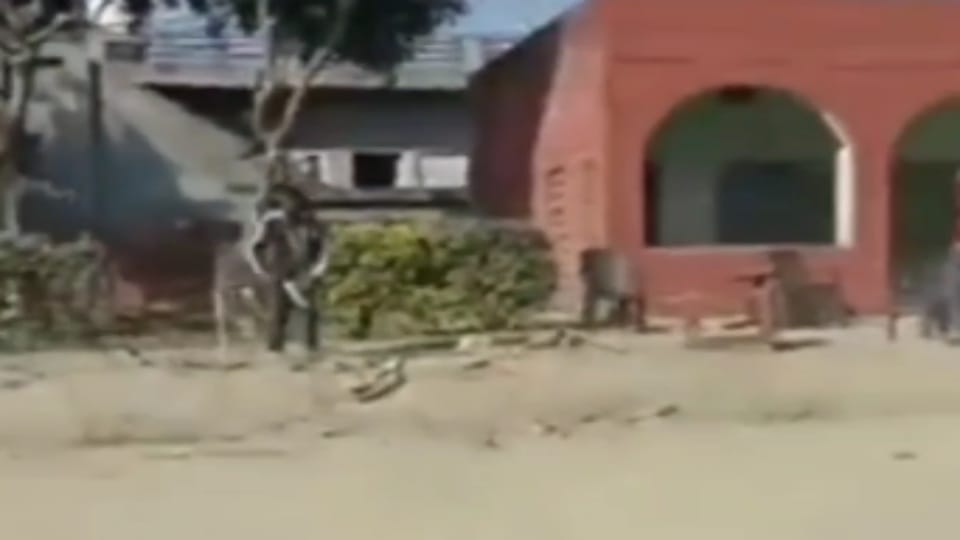 Teacher beat up by student family in Karnal nose bone broken