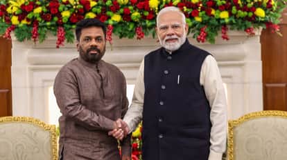 श्रीलंकाई राष्ट्रपति अनुरा कुमारा दिसानायके और पीएम नरेंद्र मोदी।