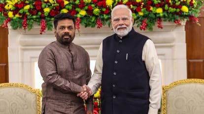 श्रीलंकाई राष्ट्रपति अनुरा कुमारा दिसानायके और पीएम नरेंद्र मोदी।