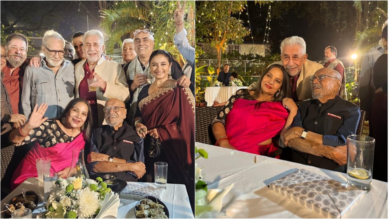 Shabana Azmi shares adorable photo from  director Shyam Benegal 90th birthday Birthday with Some of his actors