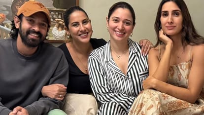 Tamannaah Bhatia Christmas Get Together Party With Vijay Varma Vikrant Massey Photos goes viral