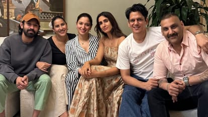 Tamannaah Bhatia Christmas Get Together Party With Vijay Varma Vikrant Massey Photos goes viral