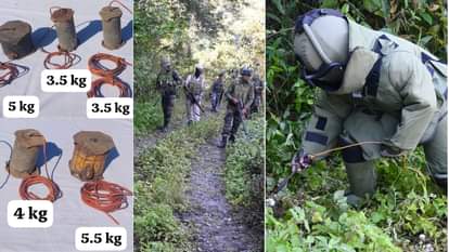 भारी मात्रा में आईईडी बरामद