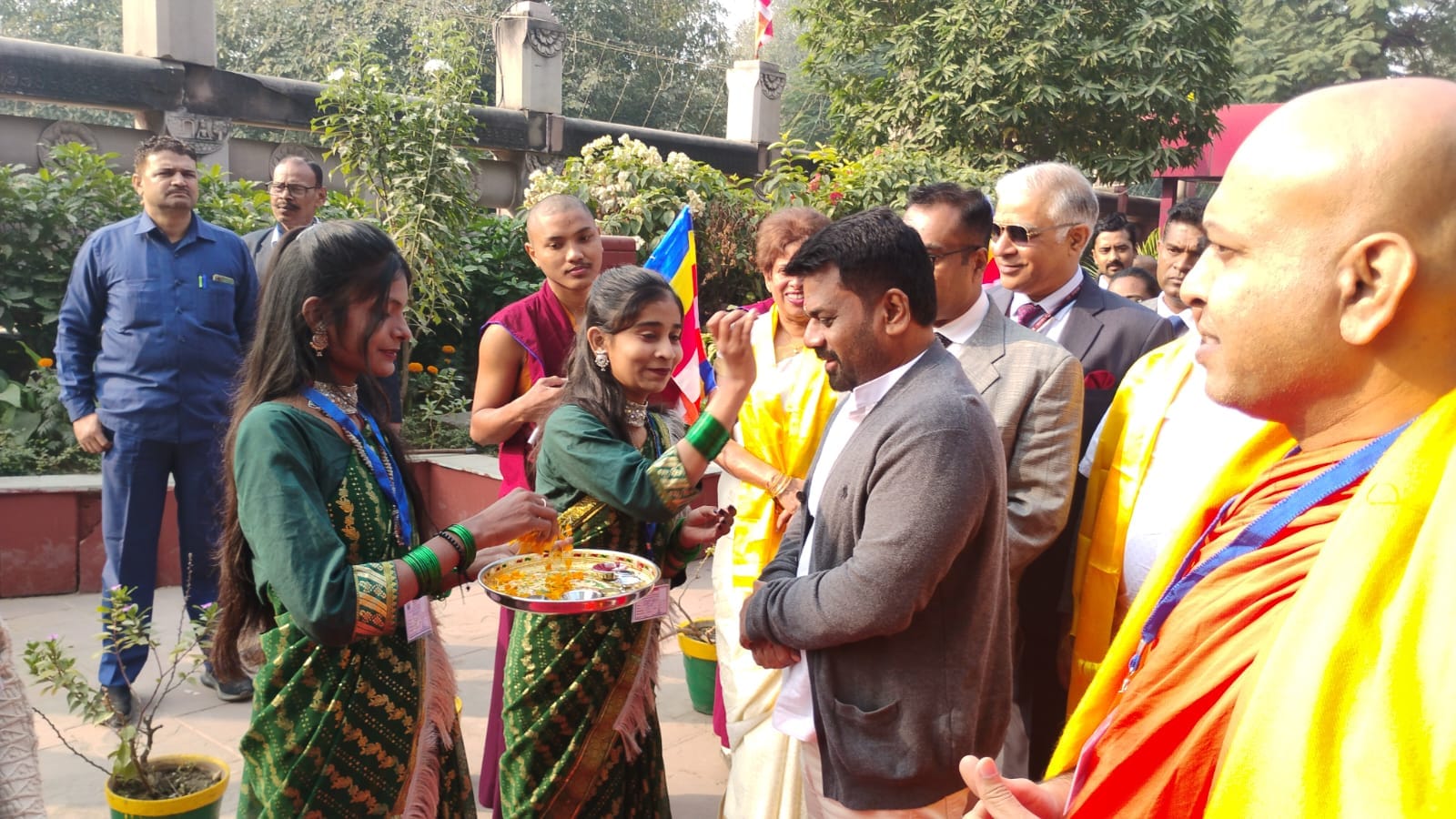 Bihar: Sri Lankan President Dissanayake reached Bodh Gaya, offered prayers at Mahabodhi Temple, Bihar Police