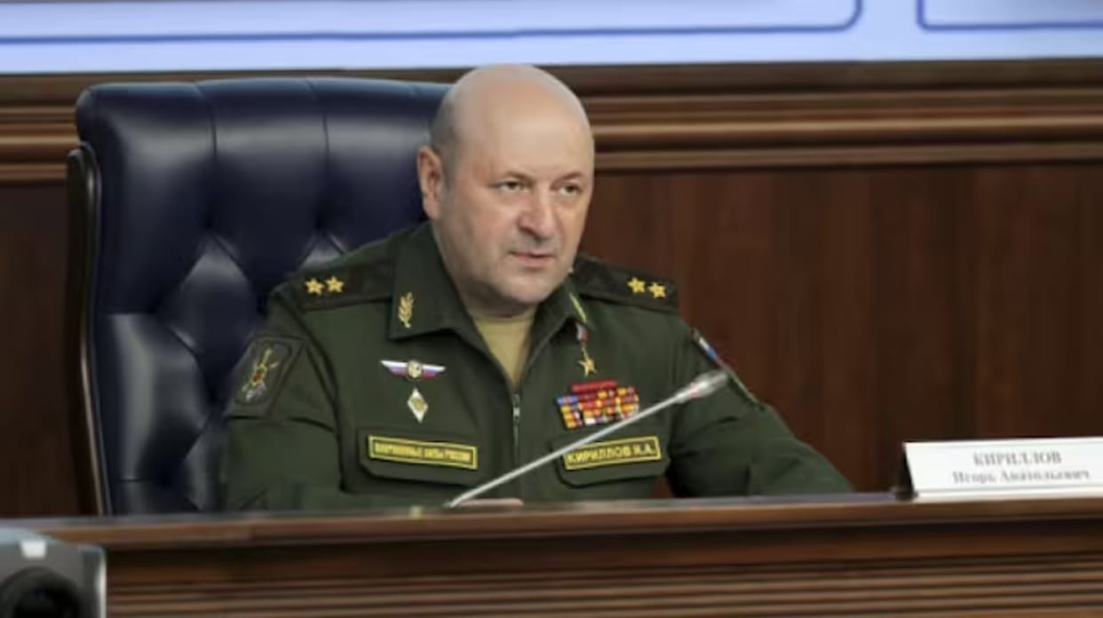 Chief of Russia's nuclear protection forces killed in Moscow explosion News update