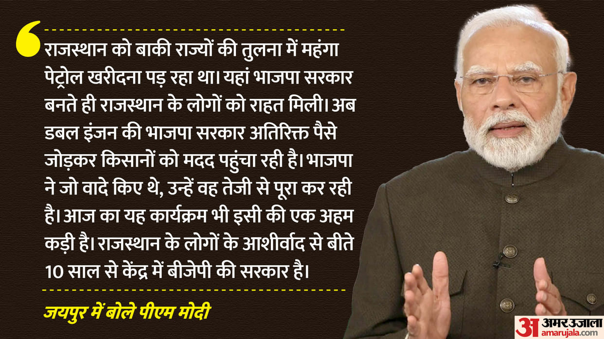 PM Modi Rajasthan Visit Paper Leak, Laid Foundation Stone Of PKC Know Details in Hindi
