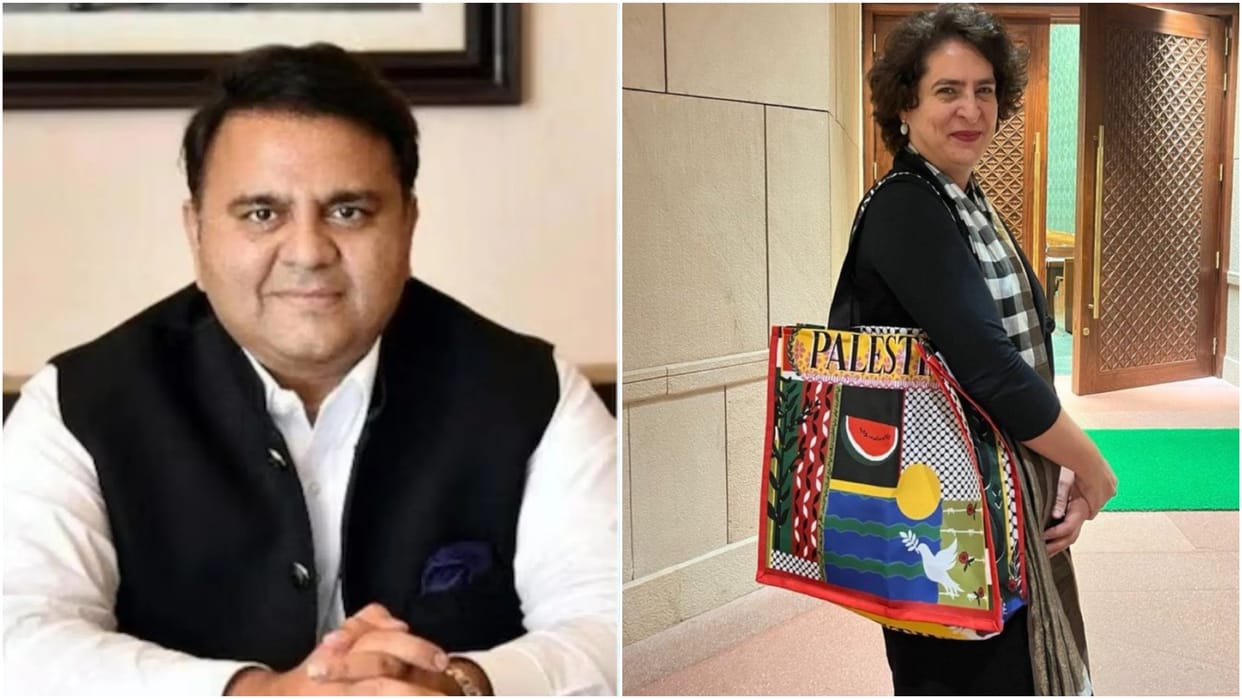 Former minister of Pak praised Priyanka; Statement given on reaching Parliament with a bag written Palestine