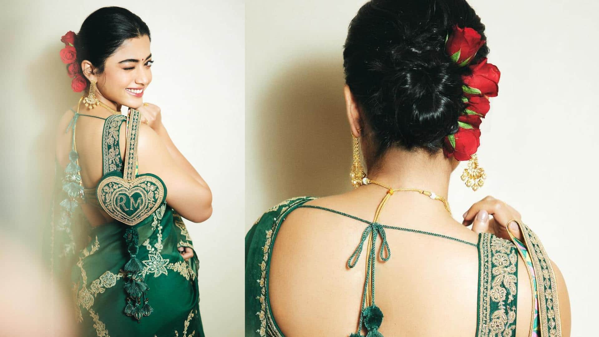 pushpa 2 actress Rashmika Mandanna trendy Hair Style for long and short hair