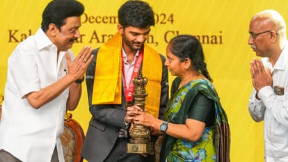 Tamil Nadu CM Stalin honored world champion Gukesh, announced the establishment of a chess academy