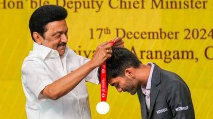 Tamil Nadu CM Stalin honored world champion Gukesh, announced the establishment of a chess academy