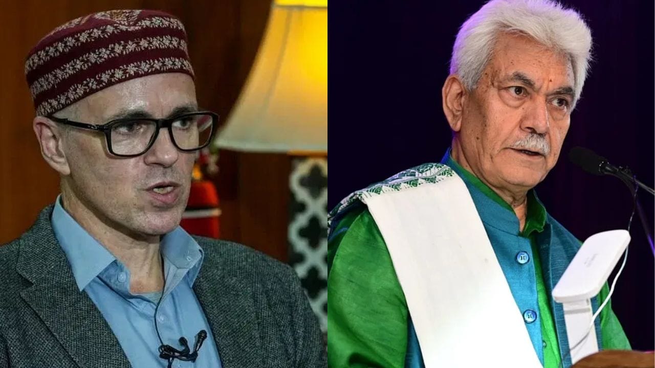 सीएम उमर अब्दुल्ला और एलजी मनोज सिन्हा