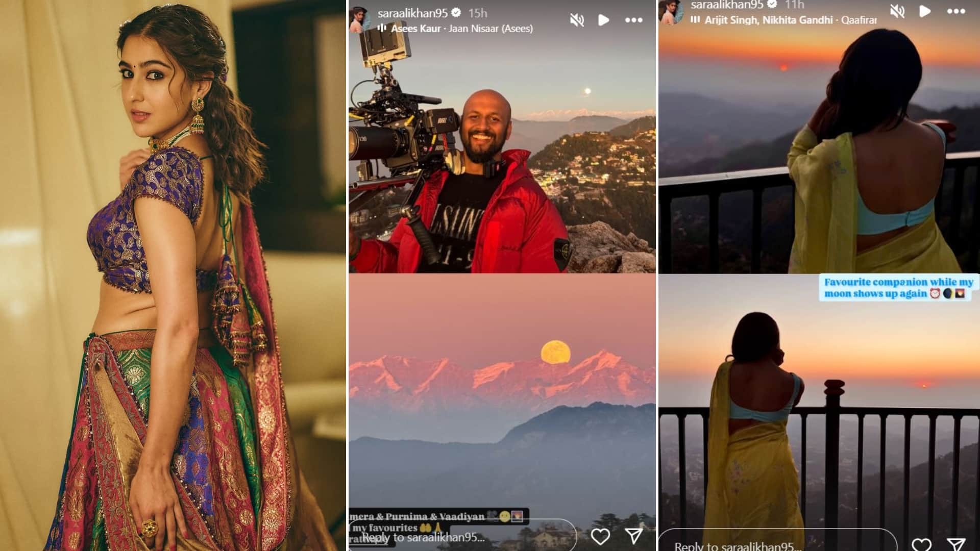 Sara Ali Khan Shares BTS Photos From The Sets Of Sky Force Akshay Kumar Nimrat Kaur Veer Pahariya