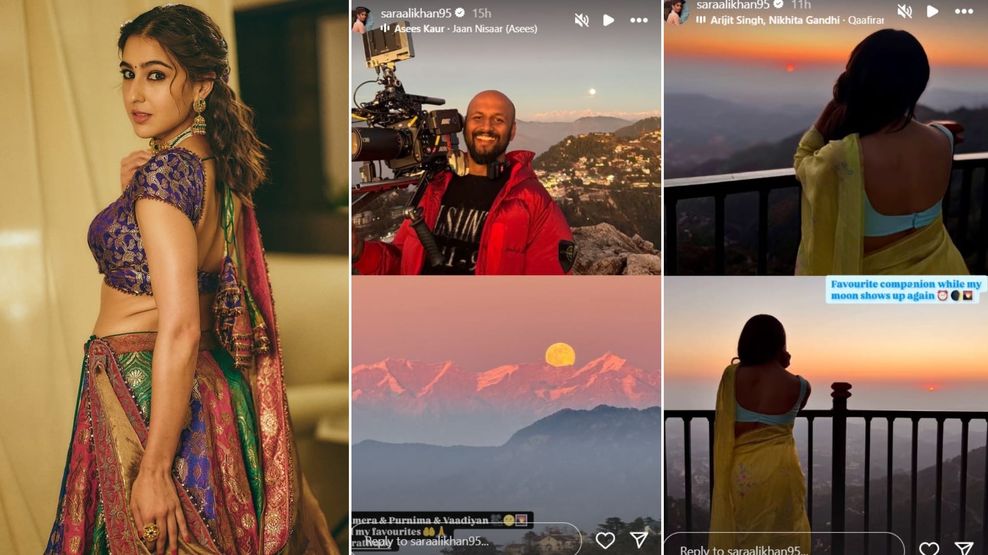 Sara Ali Khan Shares BTS Photos From The Sets Of Sky Force Akshay Kumar Nimrat Kaur Veer Pahariya