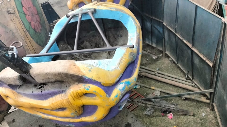 Major accident in Kasganj Swing broke in Margashirsha fair six people injured