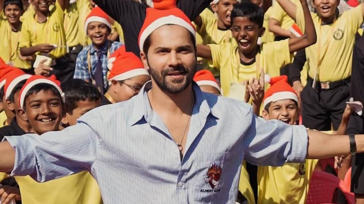 Varun Dhawan Shares An Adorable Photo With Kids Says It is Christmas With Baby Johnny Fans Reaction viral