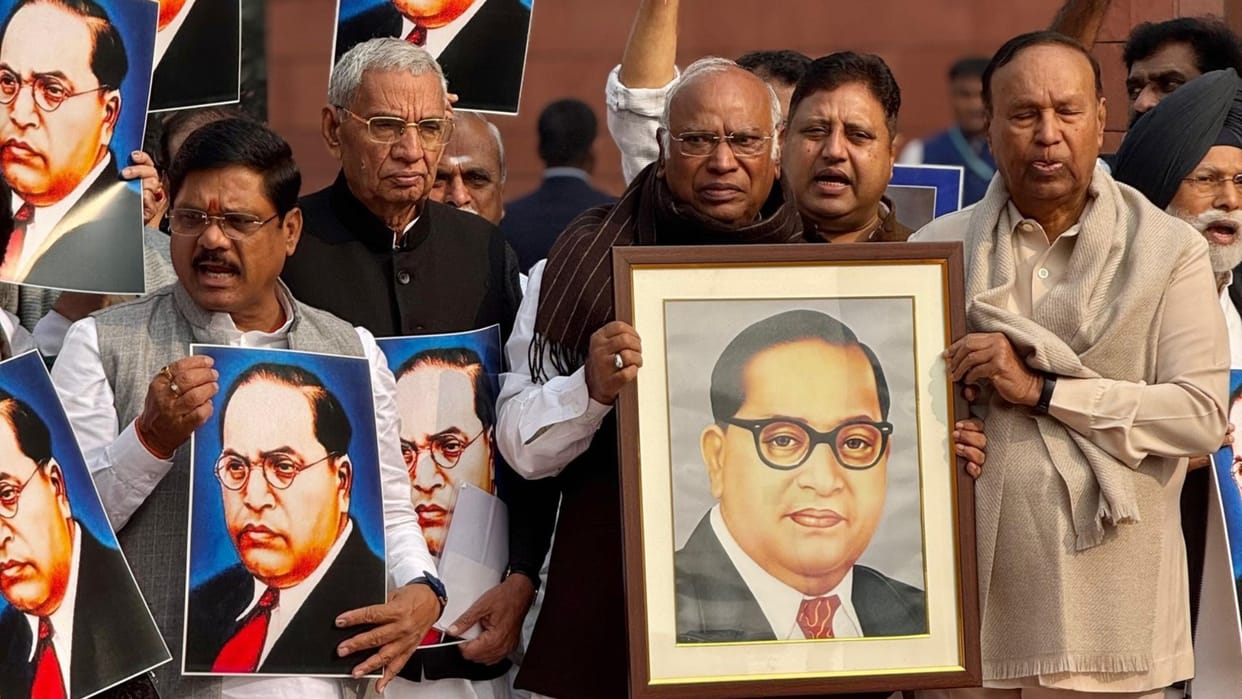 Congress demands resignation of Amit Shah over Ambedkar remarks politics news update