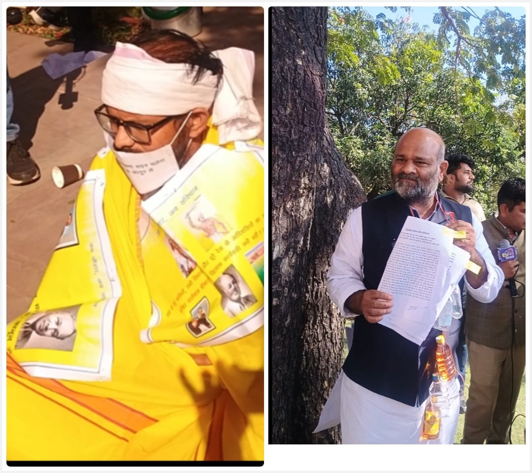 Bhopal: When the MLA was prevented from speaking in the assembly, he sat on a silent protest, the MLA arrived