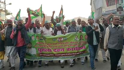 राजद ने निकाला प्रतिशोध मार्च