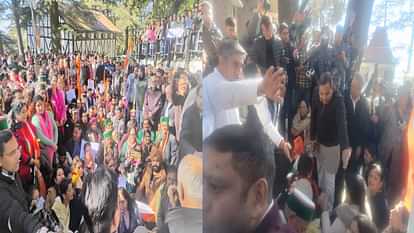 Congress roared against the central govt outside the Raj Bhavan under the leadership of state president Pratib