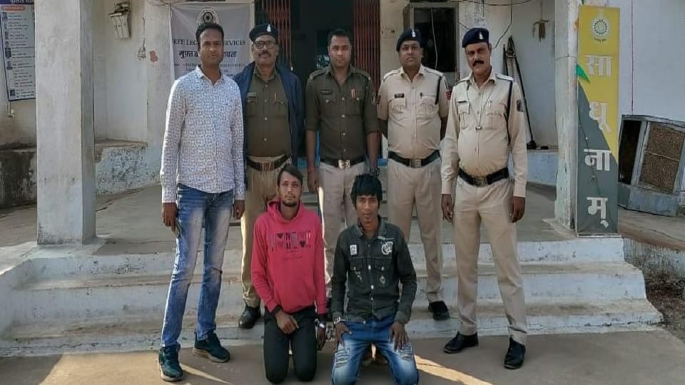 Two accused arrested for stealing paddy sacks from Seva Sahakari Samiti Kendra