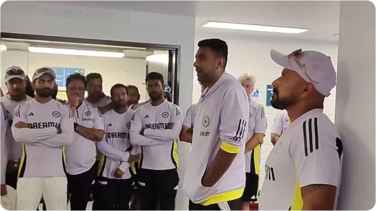 R Ashwin addressed Indian dressing room hours after announcing his retirement from international cricket