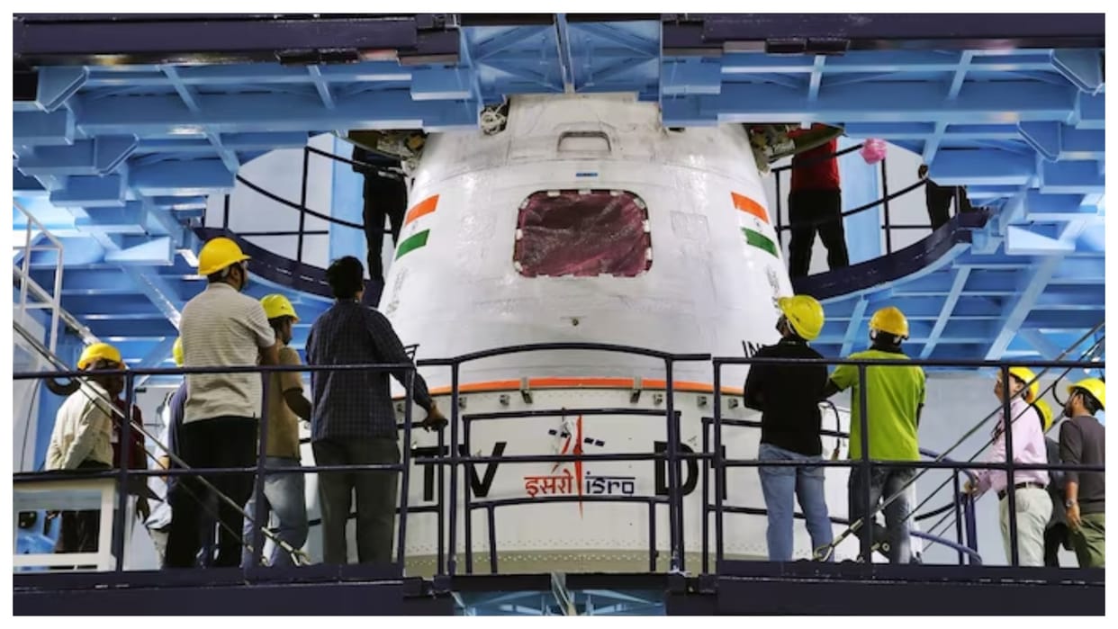 ISRO starts assembling hlvm3 for gaganyaan mission launching in 2025