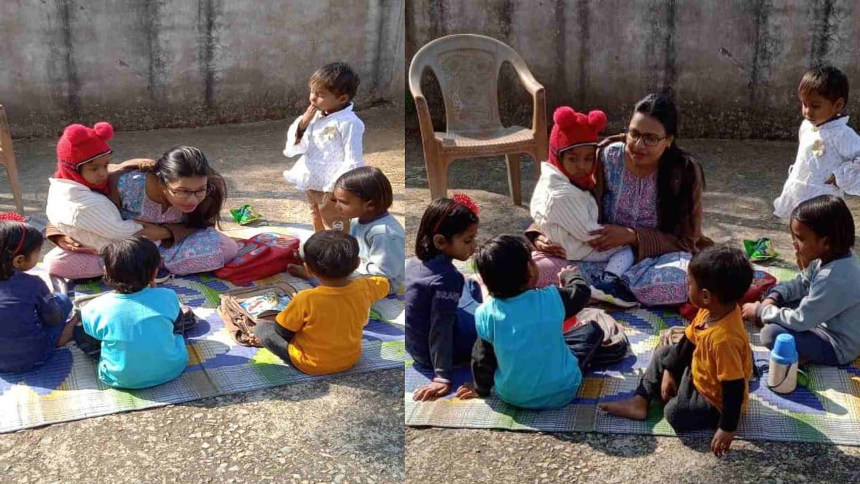 SDM got his son enrolled in Anganwadi centre