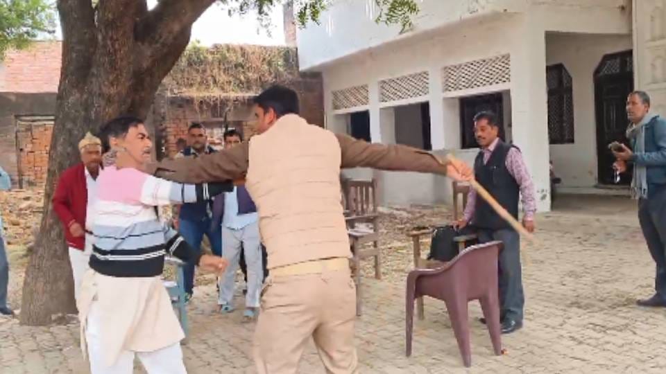 overbearing Tehsildar beat father and son with stick who went to recover loan in Amethi