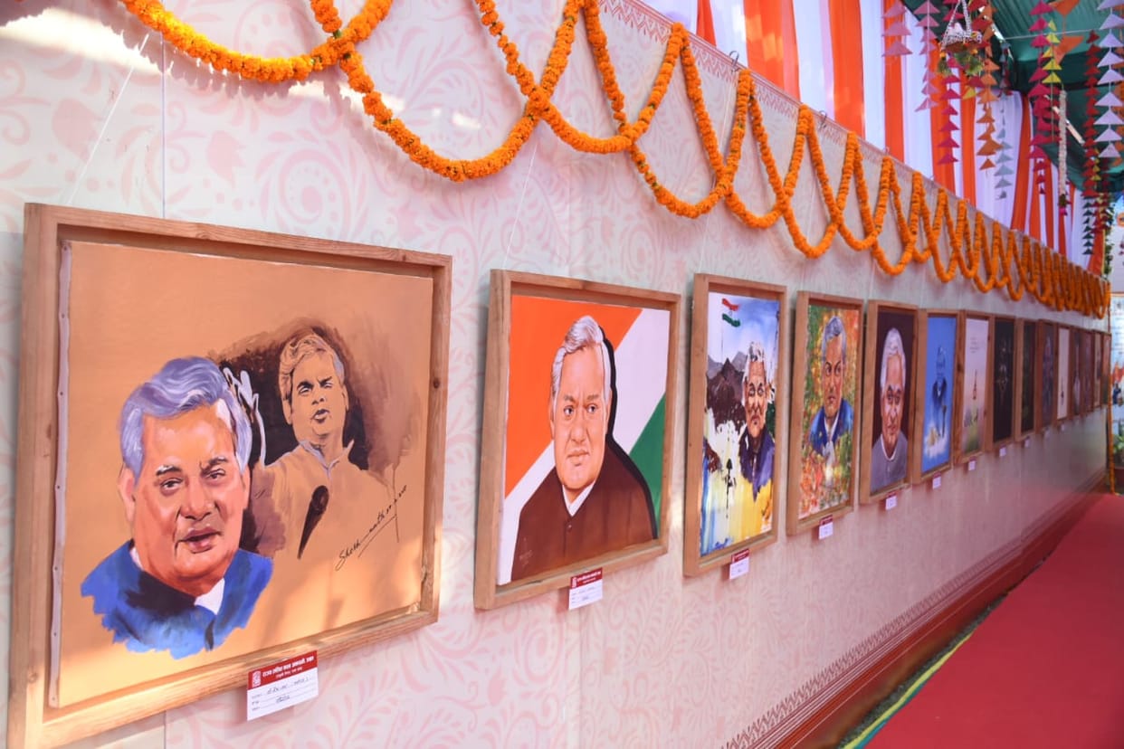 UP: CM Yogi Adityanath inaugrates the Sushashan week on birth anniversary of Atal Ji.