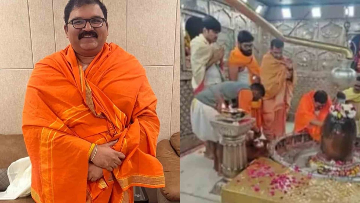National spokesperson of Telugu Desam Party reached the sanctum sanctorum of Mahakal