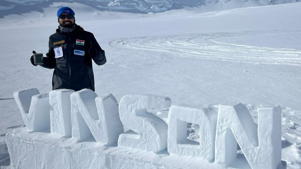 Mountaineer Narendra Singh Yadav of Rewari reached Vinson Massif highest peak of Antarctica continent