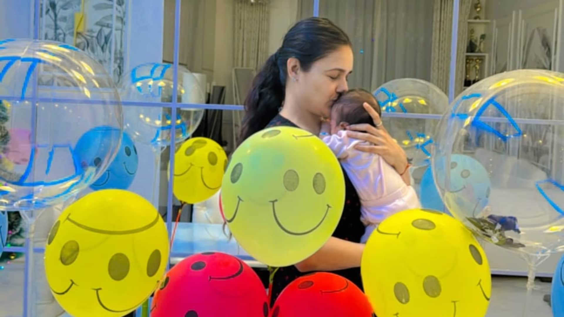 Prince Narula Yuvika Chaudhary daughter Ekleen turns two months old celebration Photos goes viral