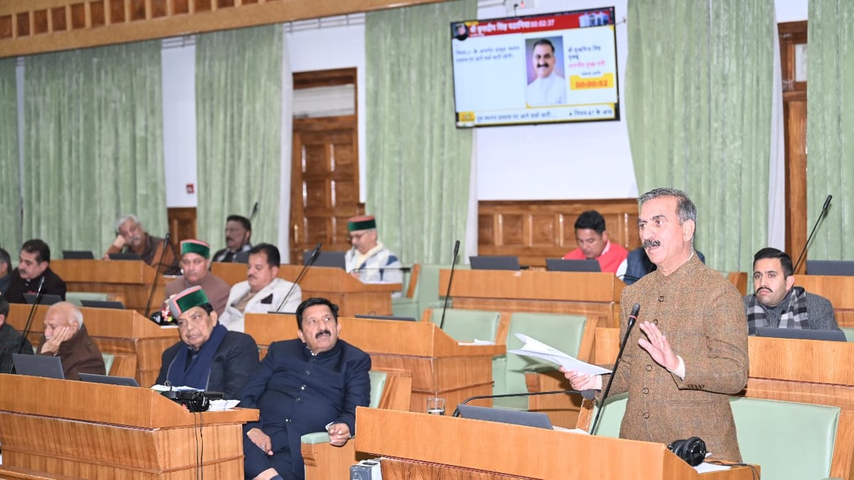 hp assembly session: CM Sukhu said A law will be made to stop corruption, except for good, tree felling will b