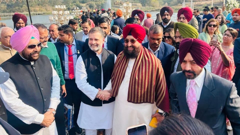 Rahul Gandhi attended wedding function in Chandigarh HS Lucky at airport congress leader Bajwa