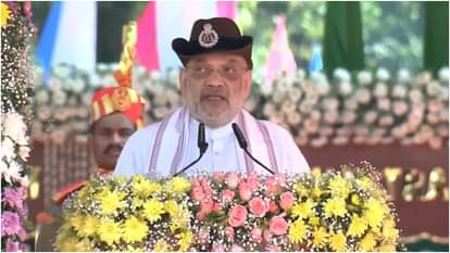 सशस्त्र सीमा बल के स्थापना दिवस समारोह को संबोधित करते केंद्रीय गृह मंत्री अमित शाह।