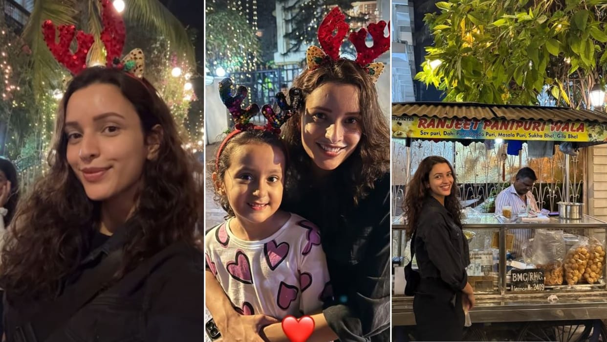 Tripti Dimri Christmas Vibes With Reindeer Hairband Marshmallow PHOTOS goes viral