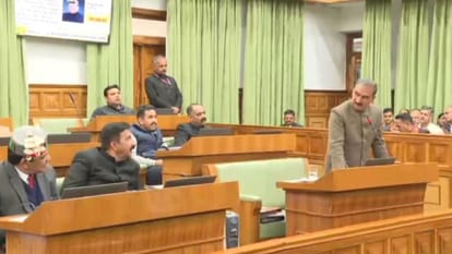 विधानसभा में संबोधित करते हुए मुख्यमंत्री सुखविंद्र सिंह सुक्खू।